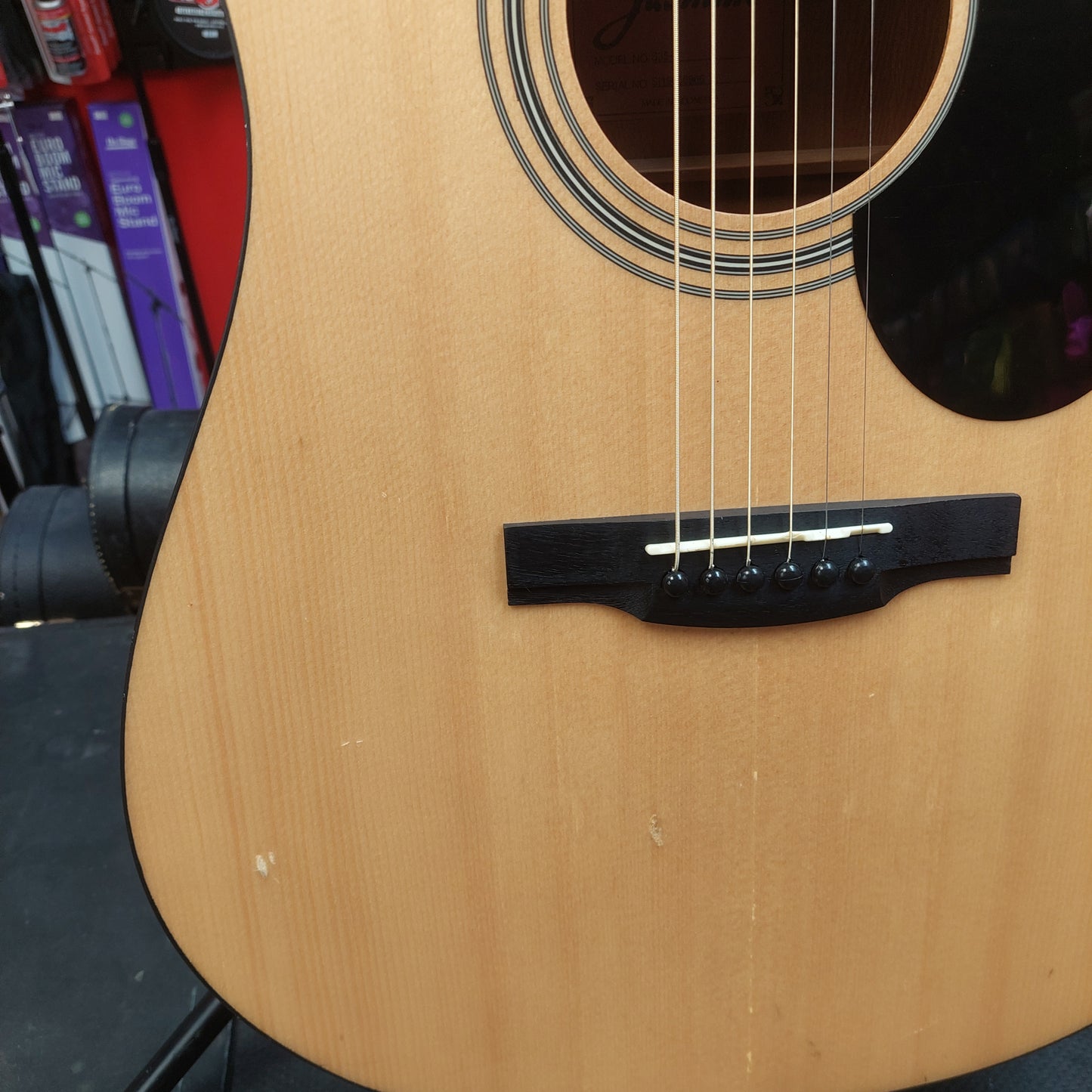 2019 Jasmine S35-U Acoustic Guitar - Natural SN# SI19050866 "Sold As Is" (Has Slightly Lifting Bridge No Warranty)