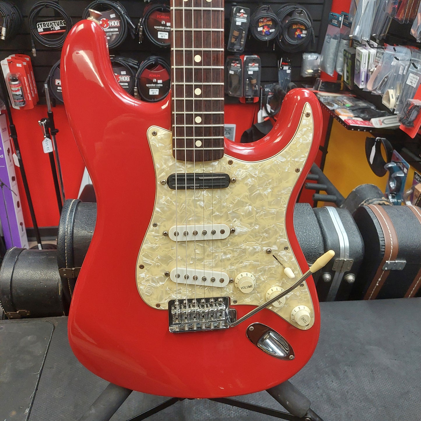 1994 Fender Standard Stratocaster Rosewood Fingerboard - Torino Red SN# FN203686