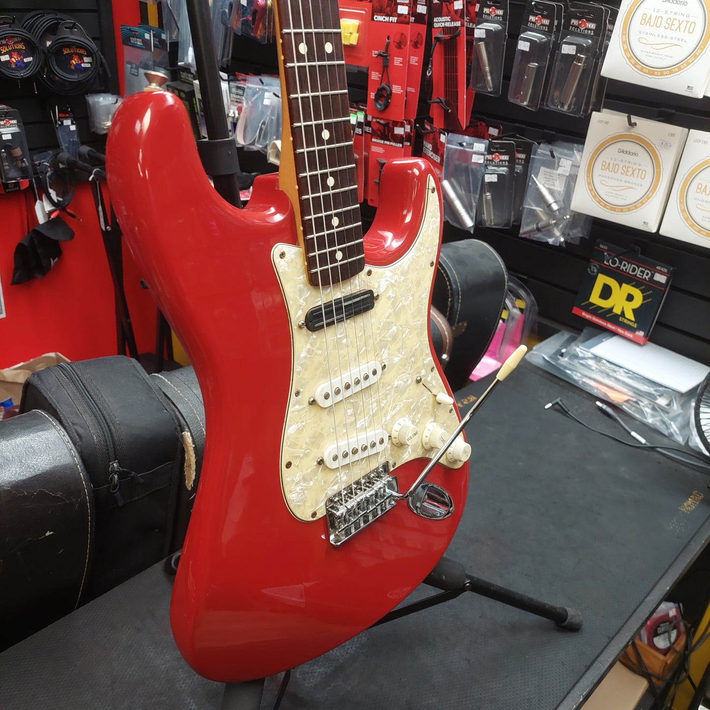 1994 Fender Standard Stratocaster Rosewood Fingerboard - Torino Red SN# FN203686