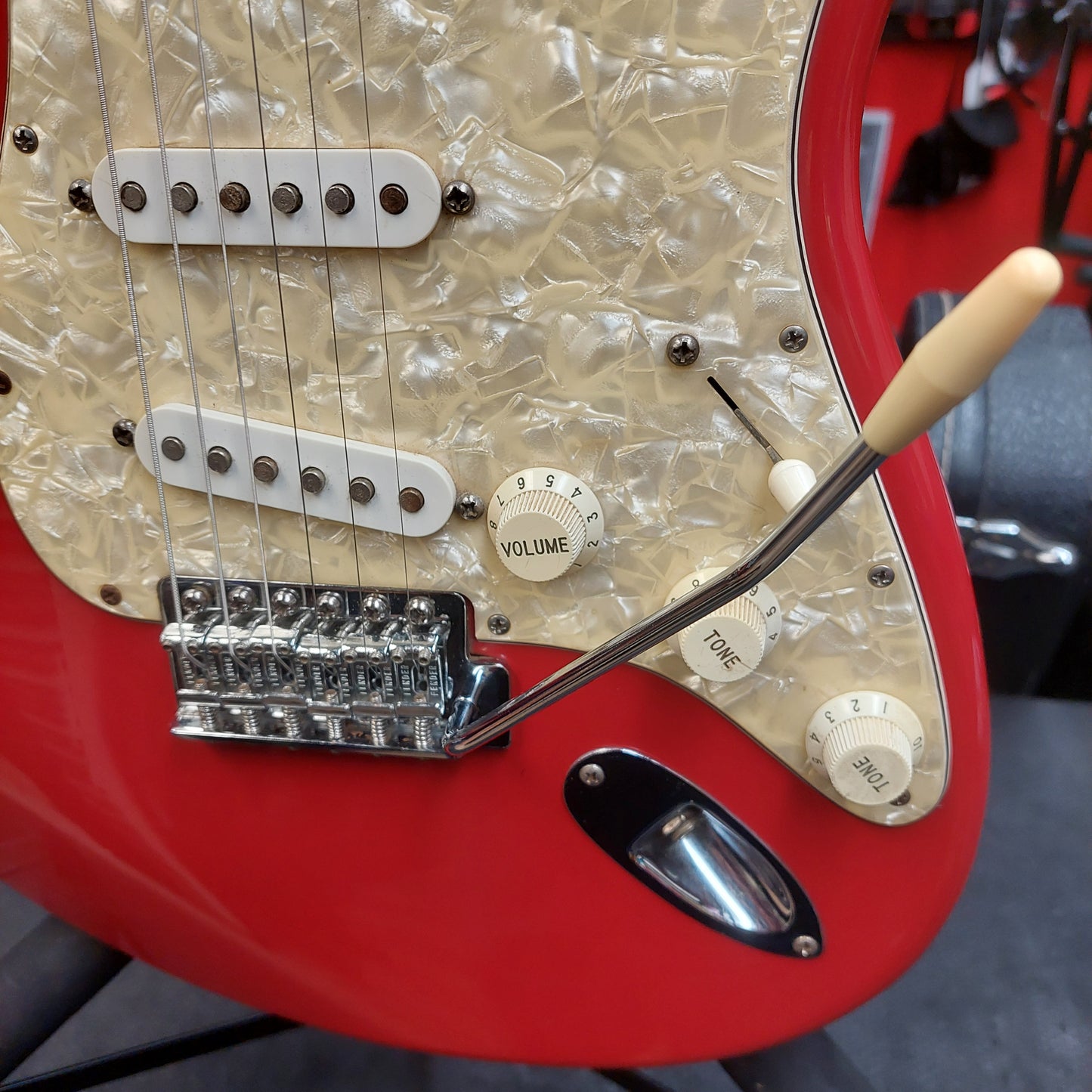 1994 Fender Standard Stratocaster Rosewood Fingerboard - Torino Red SN# FN203686