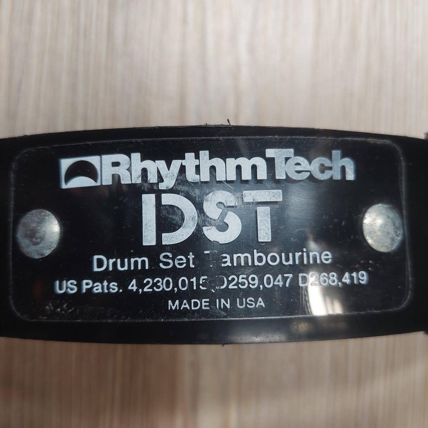 Rhythm Tech DST Drum Set Tambourine - Black (USED) "Made In USA"