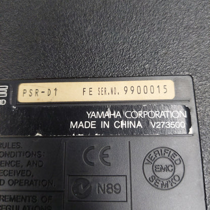 1999 Yamaha DJX (PSR-D1) 61-Key Synthesizer Keyboard w/ Power supply (USED) SN# 9900015