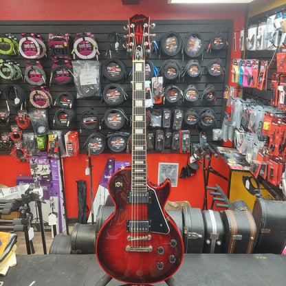 2025 Epiphone Les Paul Custom Widow Electric Guitar - Red Burst w/ Grover Tuners SN# 25051525741
