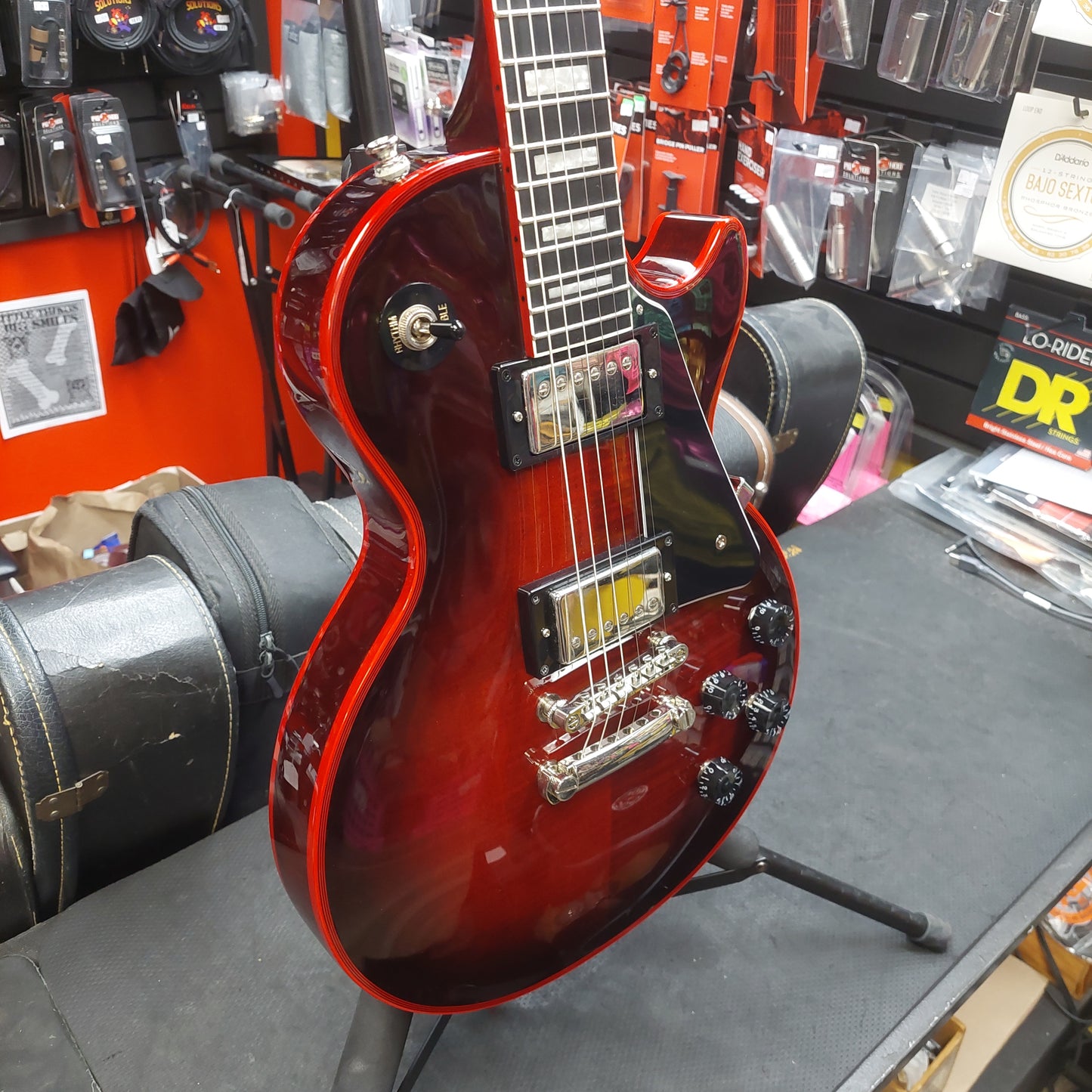 2025 Epiphone Les Paul Custom Widow Electric Guitar - Red Burst w/ Grover Tuners SN# 25051525741
