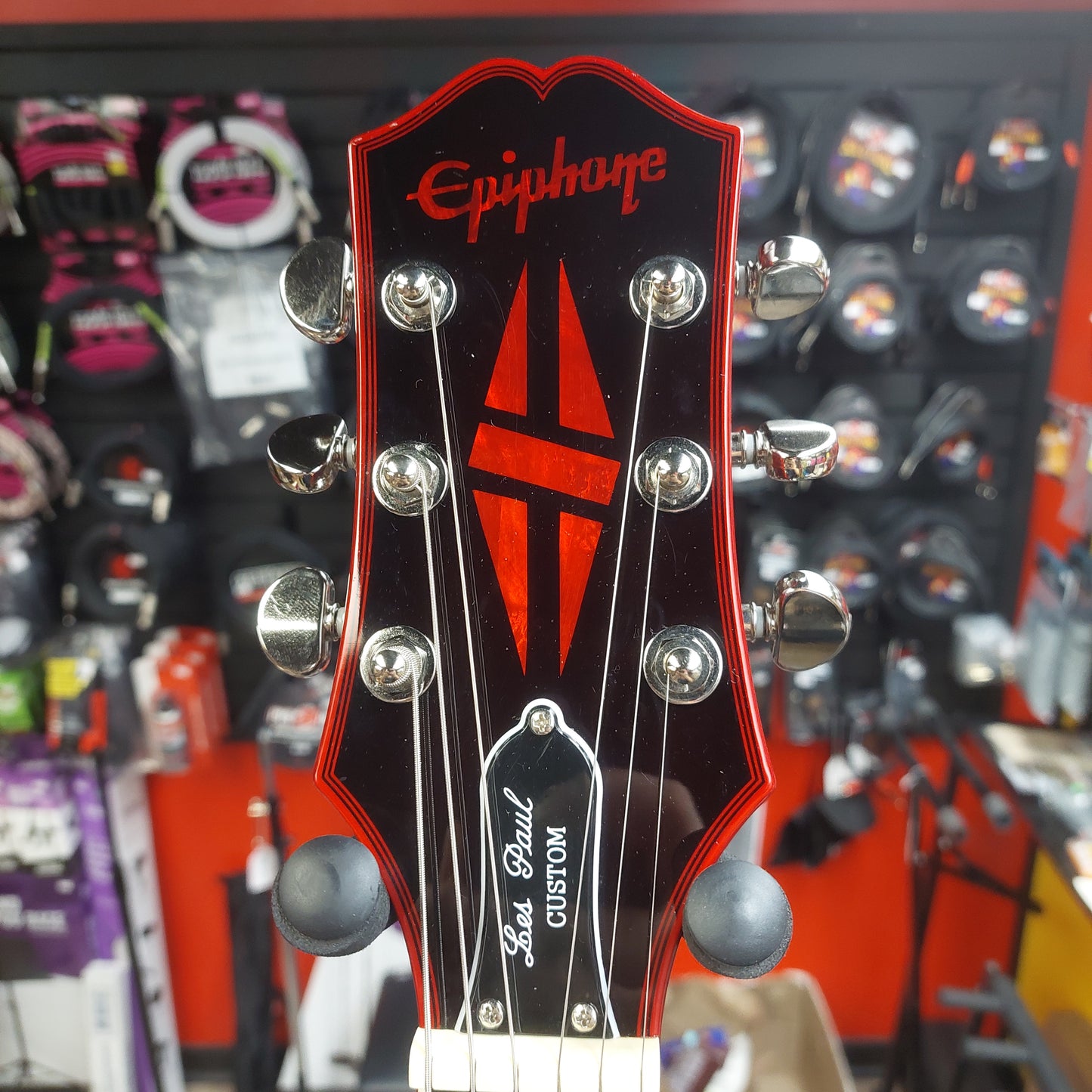2025 Epiphone Les Paul Custom Widow Electric Guitar - Red Burst w/ Grover Tuners SN# 25051525741
