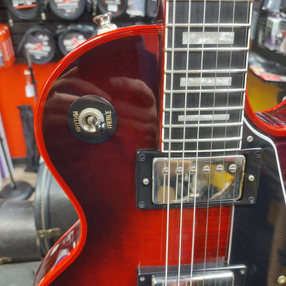 2025 Epiphone Les Paul Custom Widow Electric Guitar - Red Burst w/ Grover Tuners SN# 25051525741
