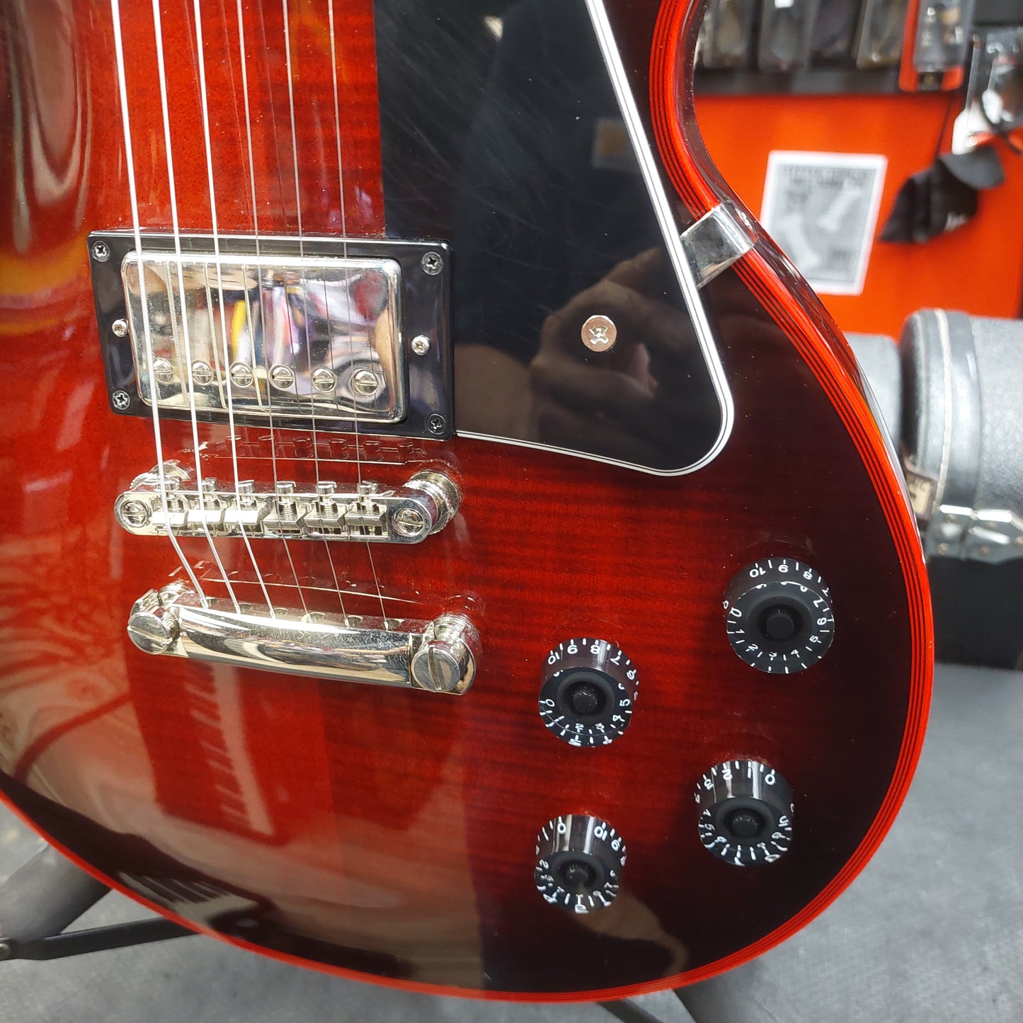 2025 Epiphone Les Paul Custom Widow Electric Guitar - Red Burst w/ Grover Tuners SN# 25051525741