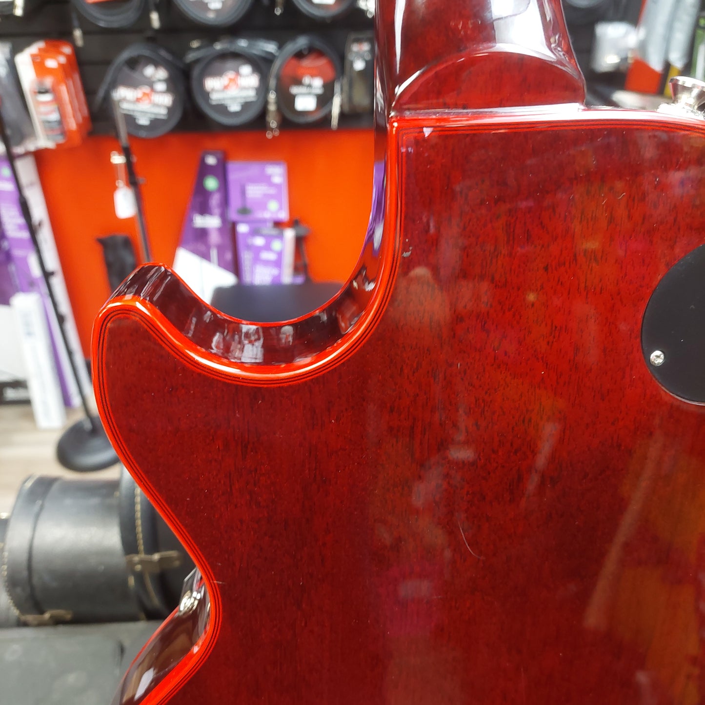 2025 Epiphone Les Paul Custom Widow Electric Guitar - Red Burst w/ Grover Tuners SN# 25051525741