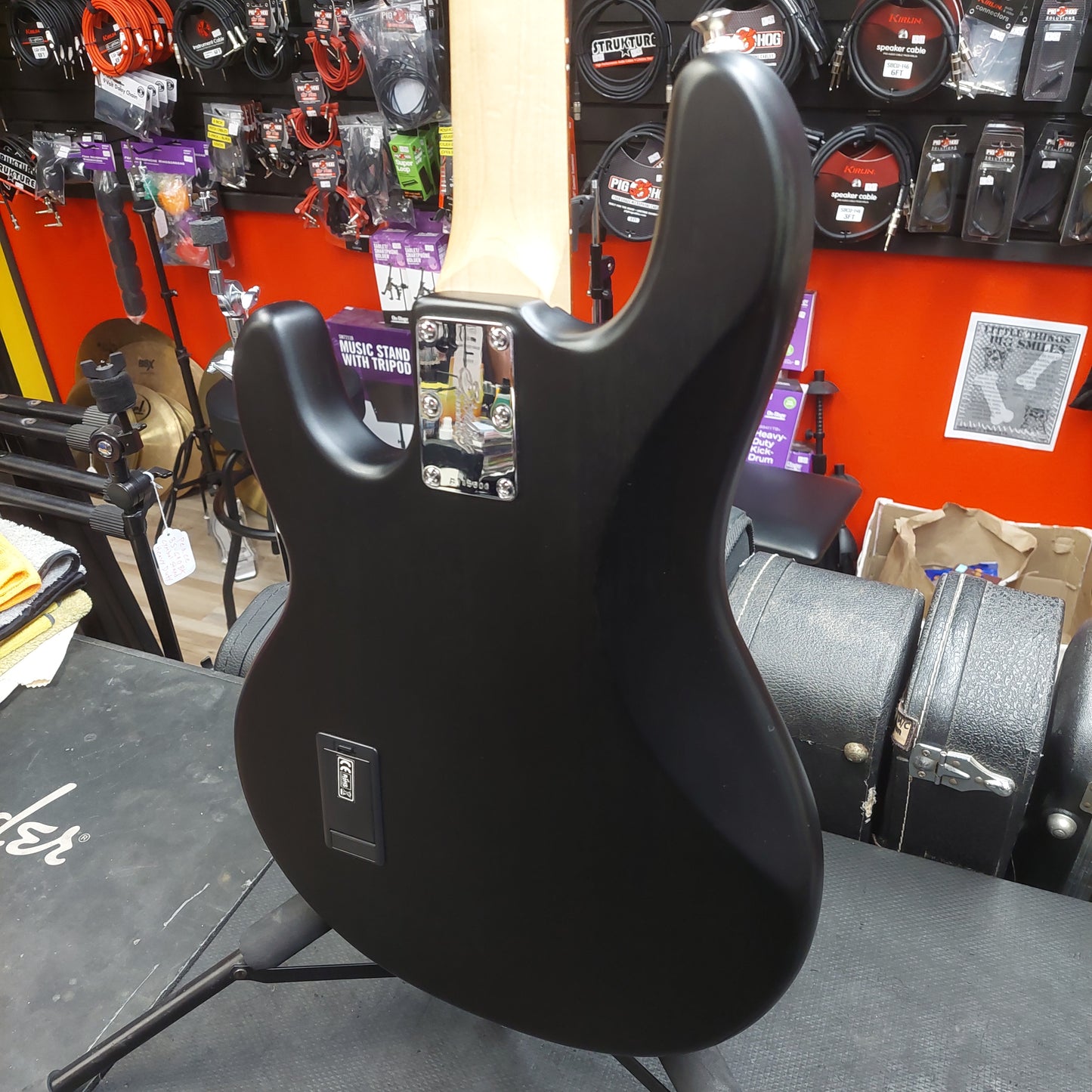 2021 Sterling by Music Man SUB Series StingRay RAY4 4-String Electric Bass - Black SN# B115600