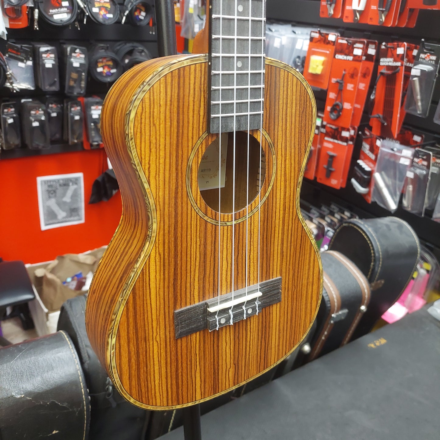 Kmise A9119 Zebrawood Tenor Ukulele