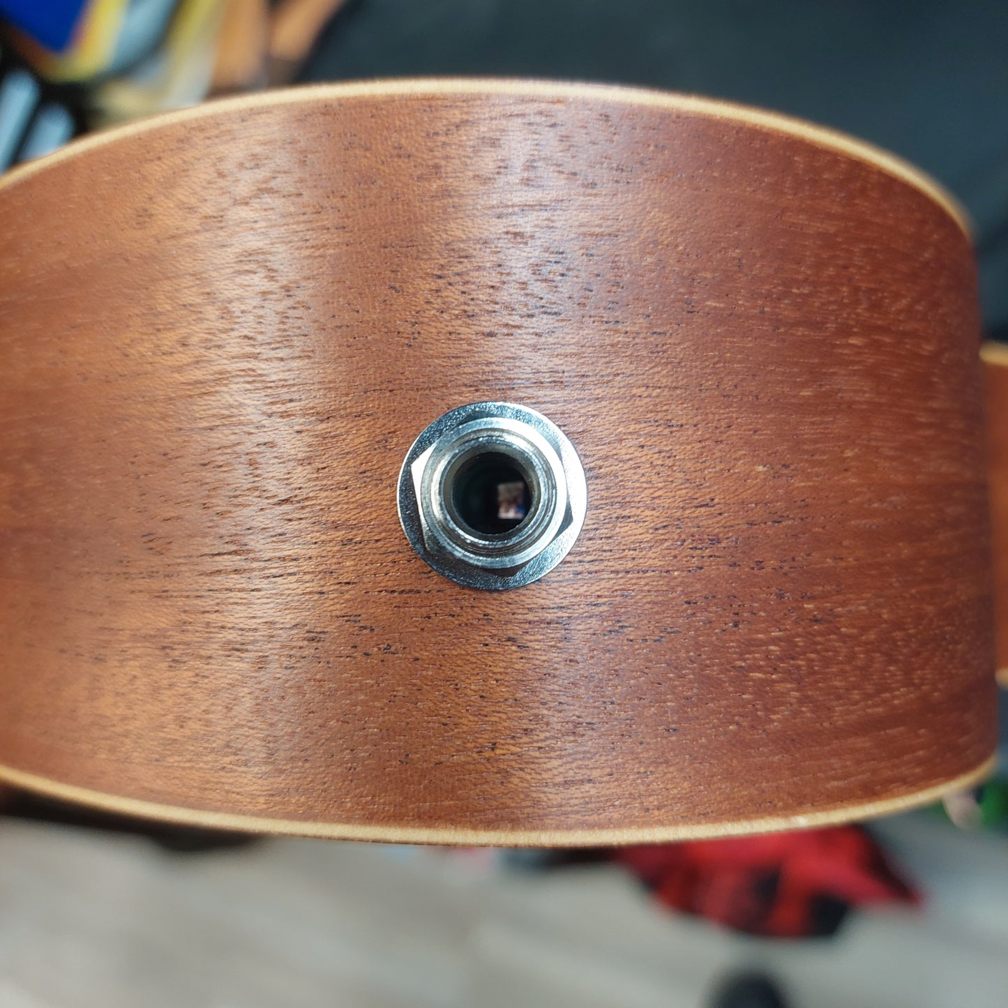 LUNA UKE VMS EL, Soprano Ukulele Acoustic/Electric w/ Built In Tuner - Natural Finish SN# XY211000967