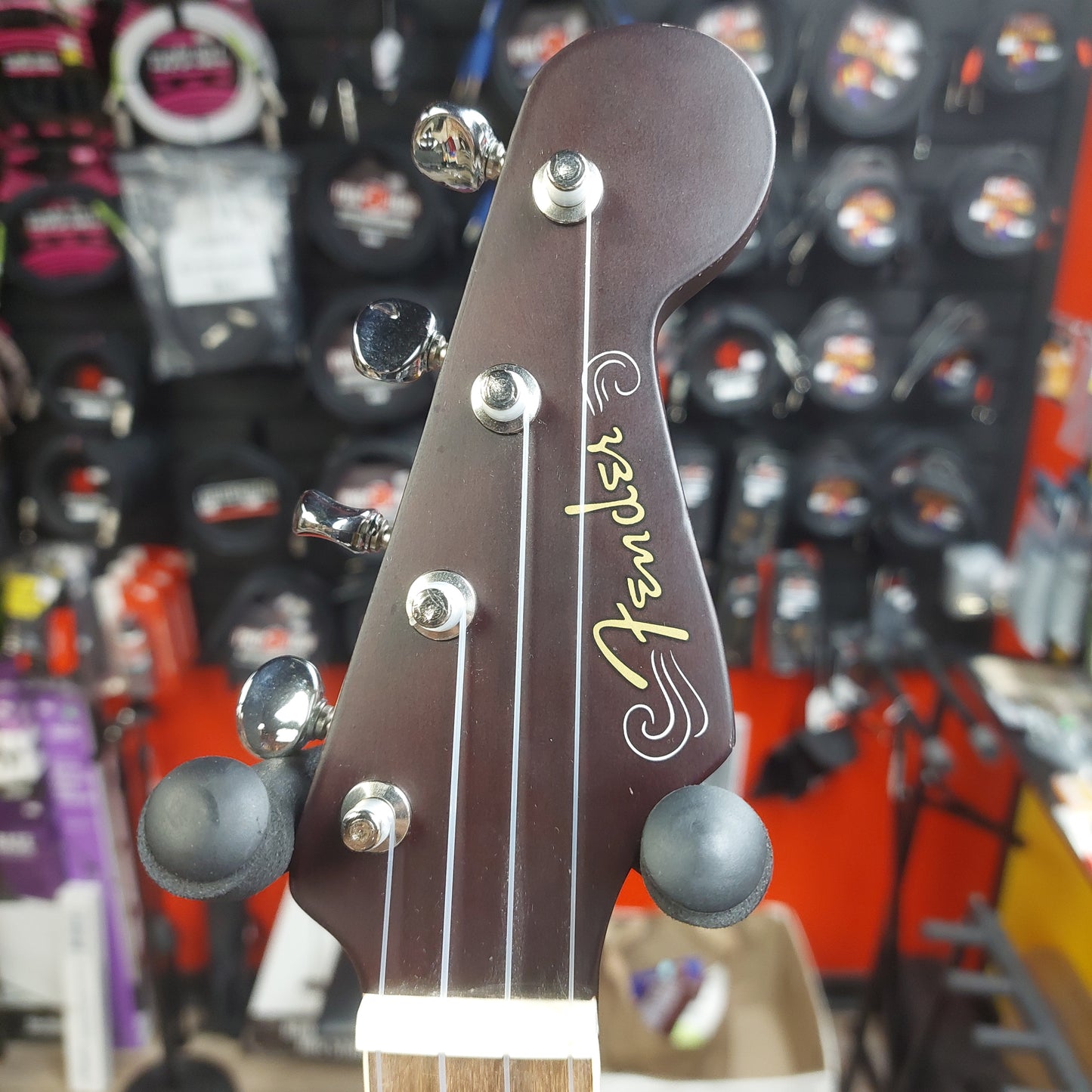 2024 Fender Avalon Tenor Ukulele Walnut Fingerboard - 2-Color Sunburst  SN# CYN2205771 "Sold As Is" Has Finish Blemishes To Back Of Neck