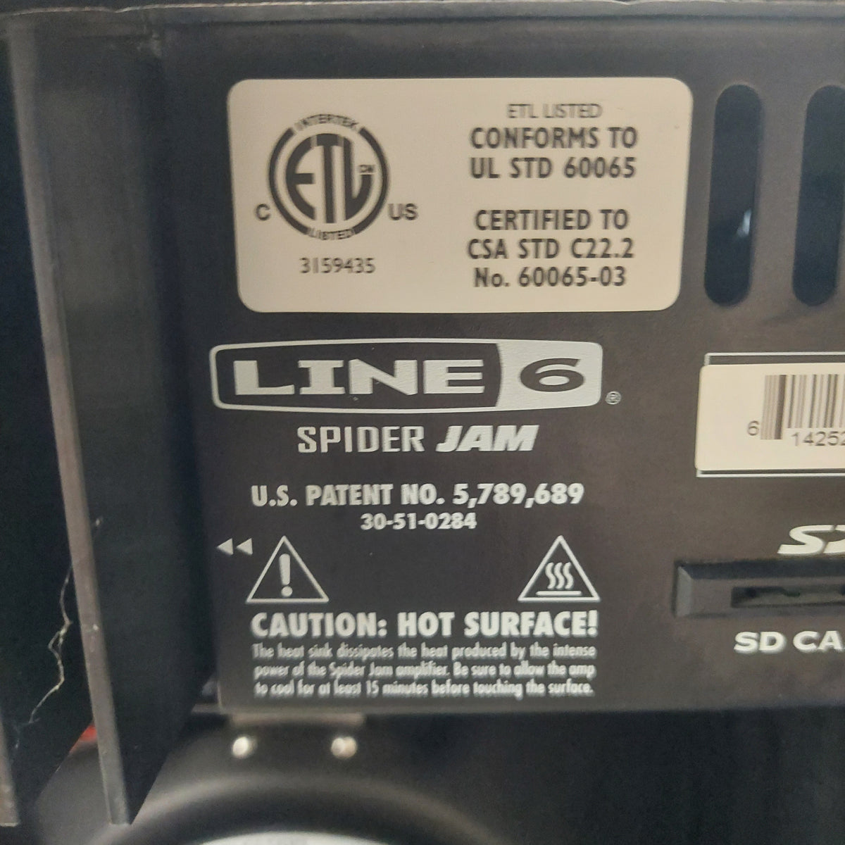 2009 Line 6 Spider Jam Digital Modeling Combo Amplifier 75 Watts, 1x12" SN# (21)SJM1MS934006224