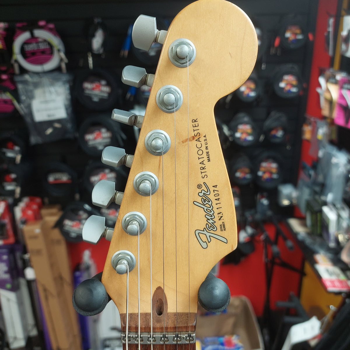 1993 Fender Stratocaster Plus Rosewood Fretboard - Black Gloss w/ Fender-Lace Sensor Pickups & Locking Tuners SN# N3114074 "Made In USA"