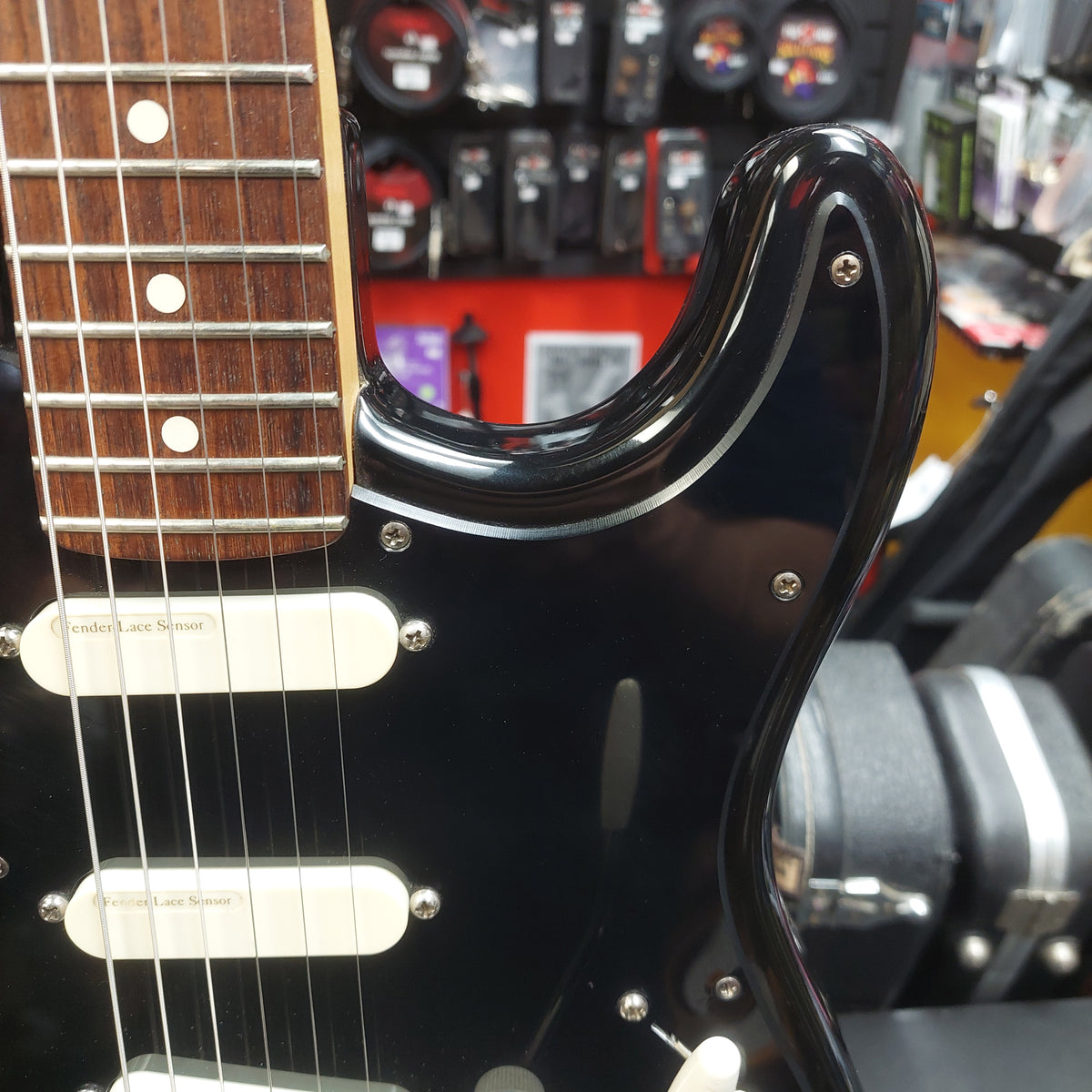 1993 Fender Stratocaster Plus Rosewood Fretboard - Black Gloss w/ Fender-Lace Sensor Pickups & Locking Tuners SN# N3114074 "Made In USA"