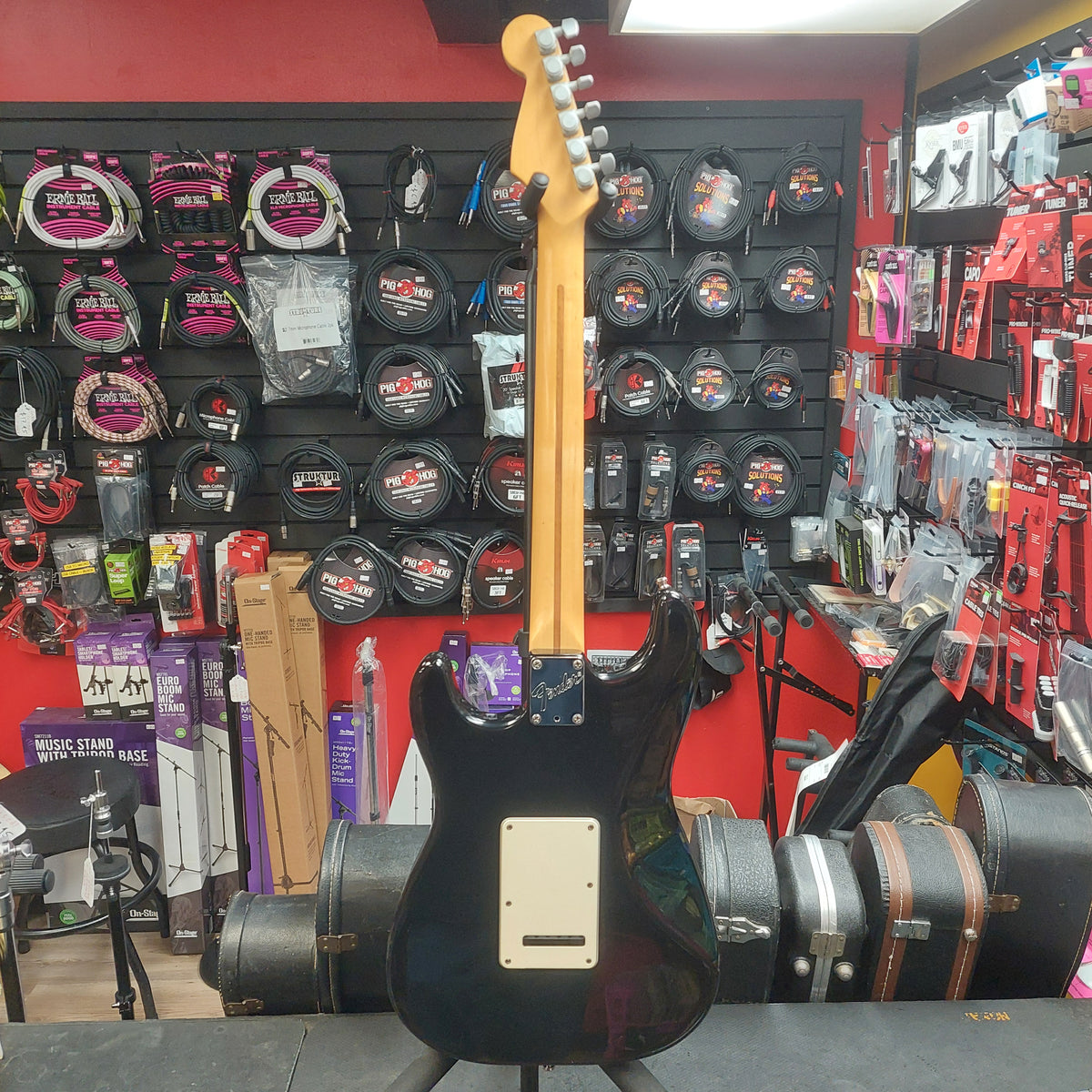 1993 Fender Stratocaster Plus Rosewood Fretboard - Black Gloss w/ Fender-Lace Sensor Pickups & Locking Tuners SN# N3114074 "Made In USA"