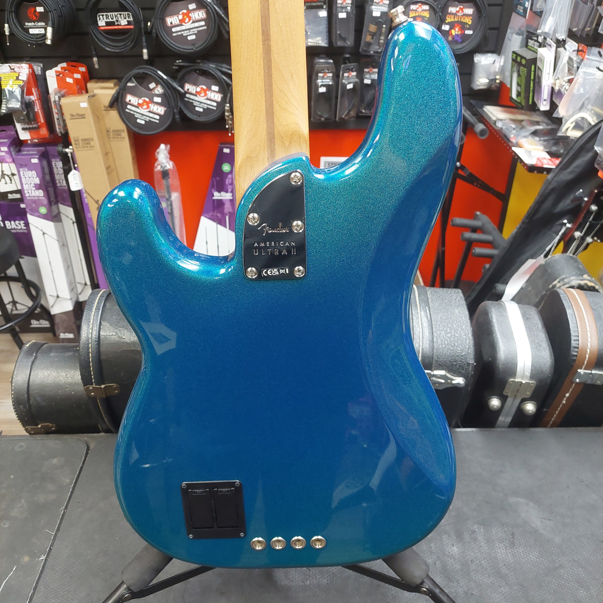 2025 Fender Limited Edition American Ultra II Precision Bass, Roasted Maple Fingerboard - Aurora SN# US25028621 "No Case Included"