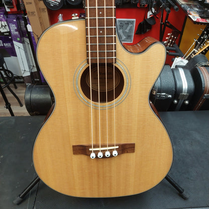 2023 Fender CB60SCE Acoustic/Electric 4-String Bass Guitar, Walnut Fingerboard - Natural  SN# IWA2341173