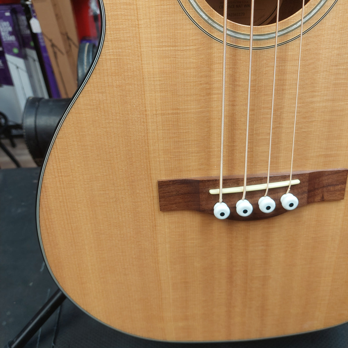 2023 Fender CB60SCE Acoustic/Electric 4-String Bass Guitar, Walnut Fingerboard - Natural  SN# IWA2341173