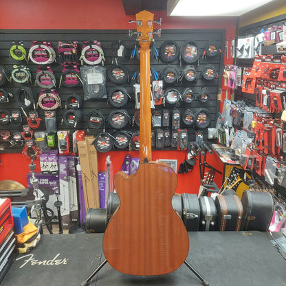 2023 Fender CB60SCE Acoustic/Electric 4-String Bass Guitar, Walnut Fingerboard - Natural  SN# IWA2341173