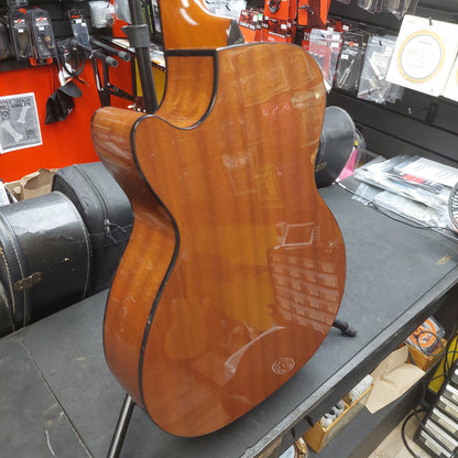2023 Fender CB60SCE Acoustic/Electric 4-String Bass Guitar, Walnut Fingerboard - Natural  SN# IWA2341173