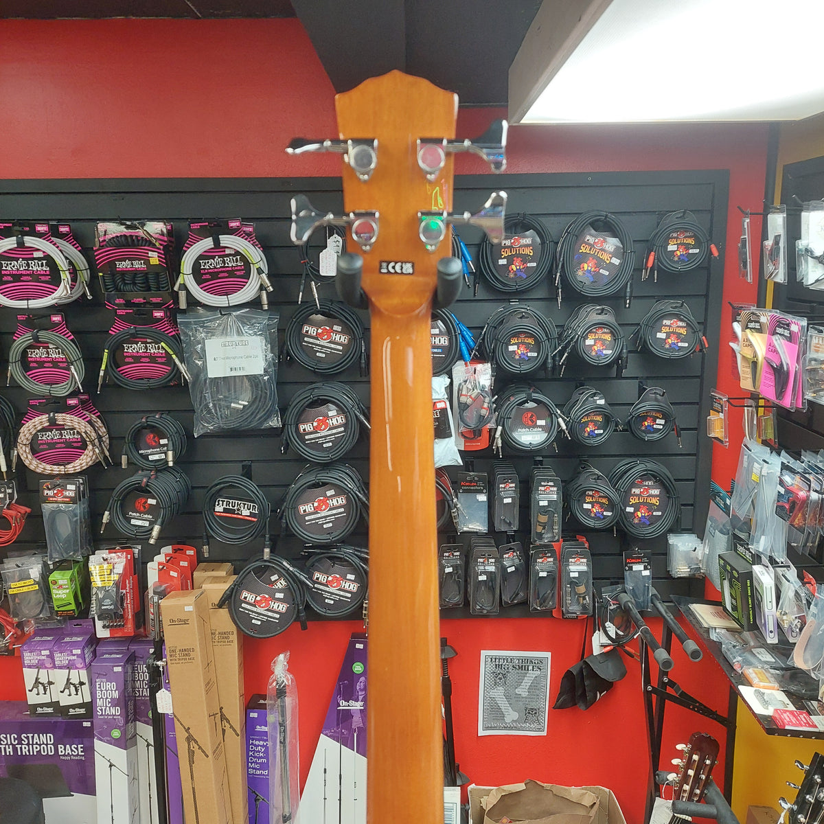 2023 Fender CB60SCE Acoustic/Electric 4-String Bass Guitar, Walnut Fingerboard - Natural  SN# IWA2341173
