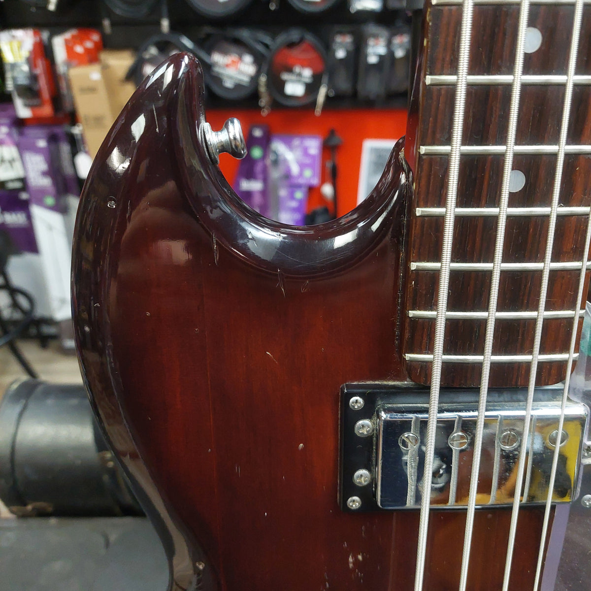 1970's Madeira Bass Guitar - Red  (USED) "Made In Japan"