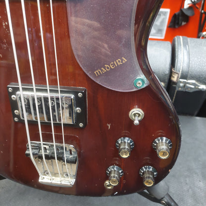 1970's Madeira Bass Guitar - Red  (USED) "Made In Japan"
