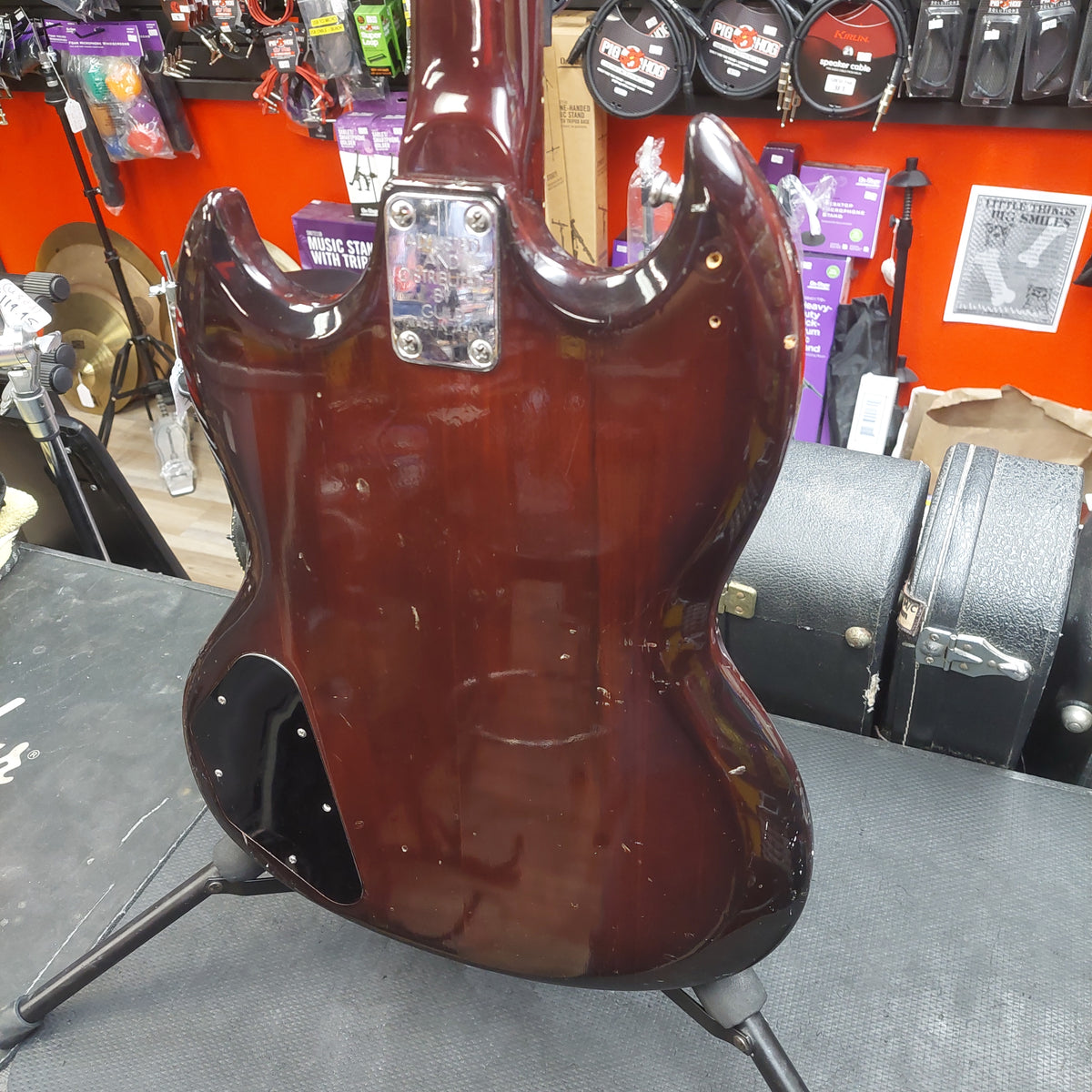 1970's Madeira Bass Guitar - Red  (USED) "Made In Japan"