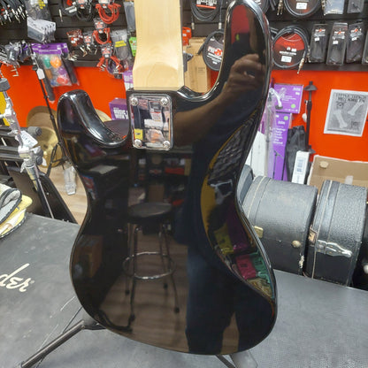 Glarry 4-String J Bass Guitar - Black w/ Slipcase (USED)