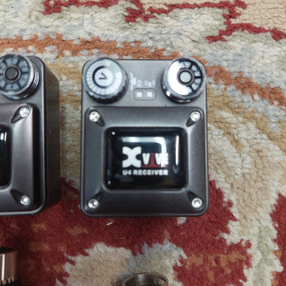 Xvive u4r2 In-Ear Monitor Wireless System w/ Pouch & Two Behringer In Ear Headphones w/ Cases (USED)