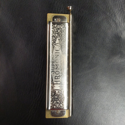 Vintage Hohner The Super Chromonica 12-Hole Chromatic Harmonica Key Of C (USED) "Made In Germany"