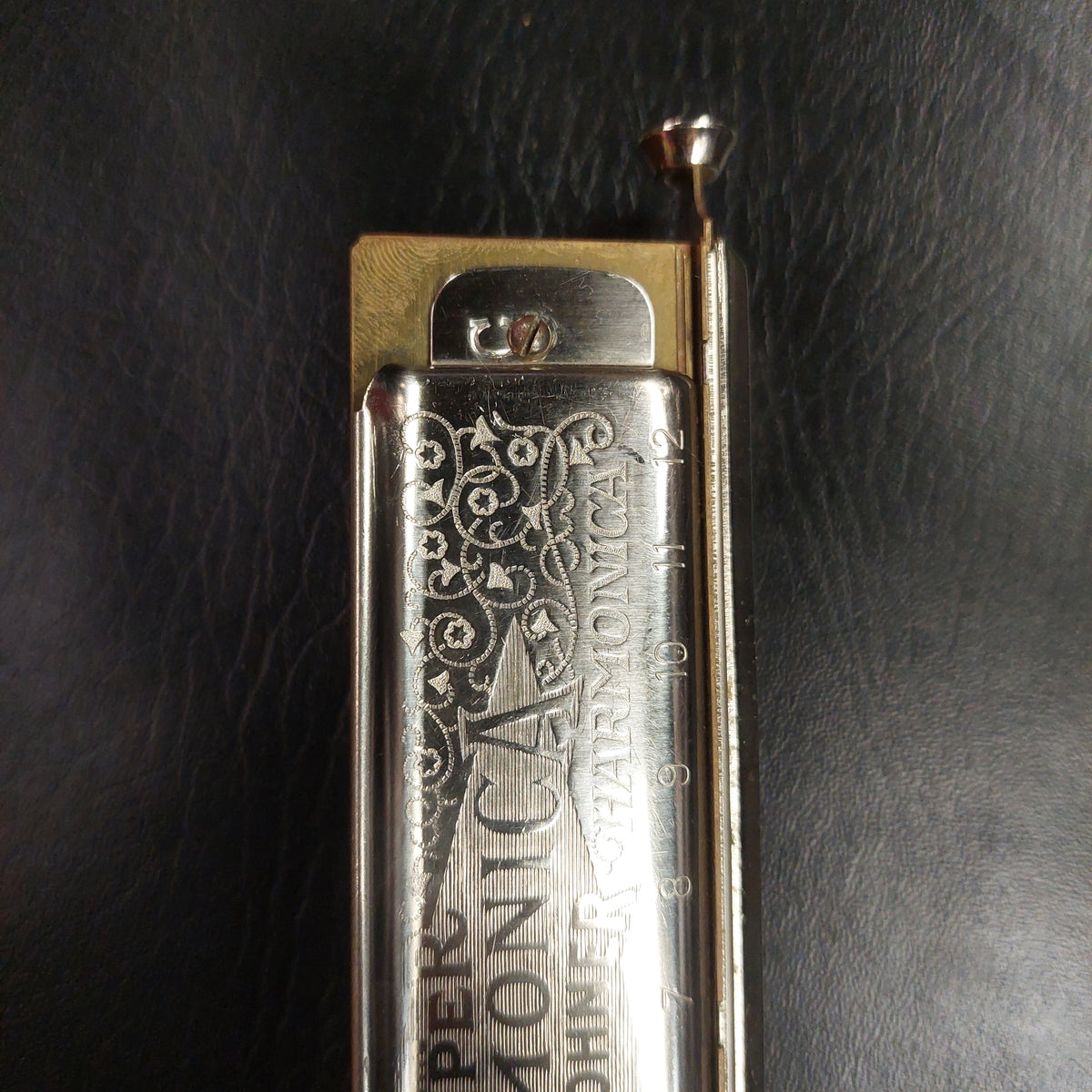 Vintage Hohner The Super Chromonica 12-Hole Chromatic Harmonica Key Of C (USED) "Made In Germany"