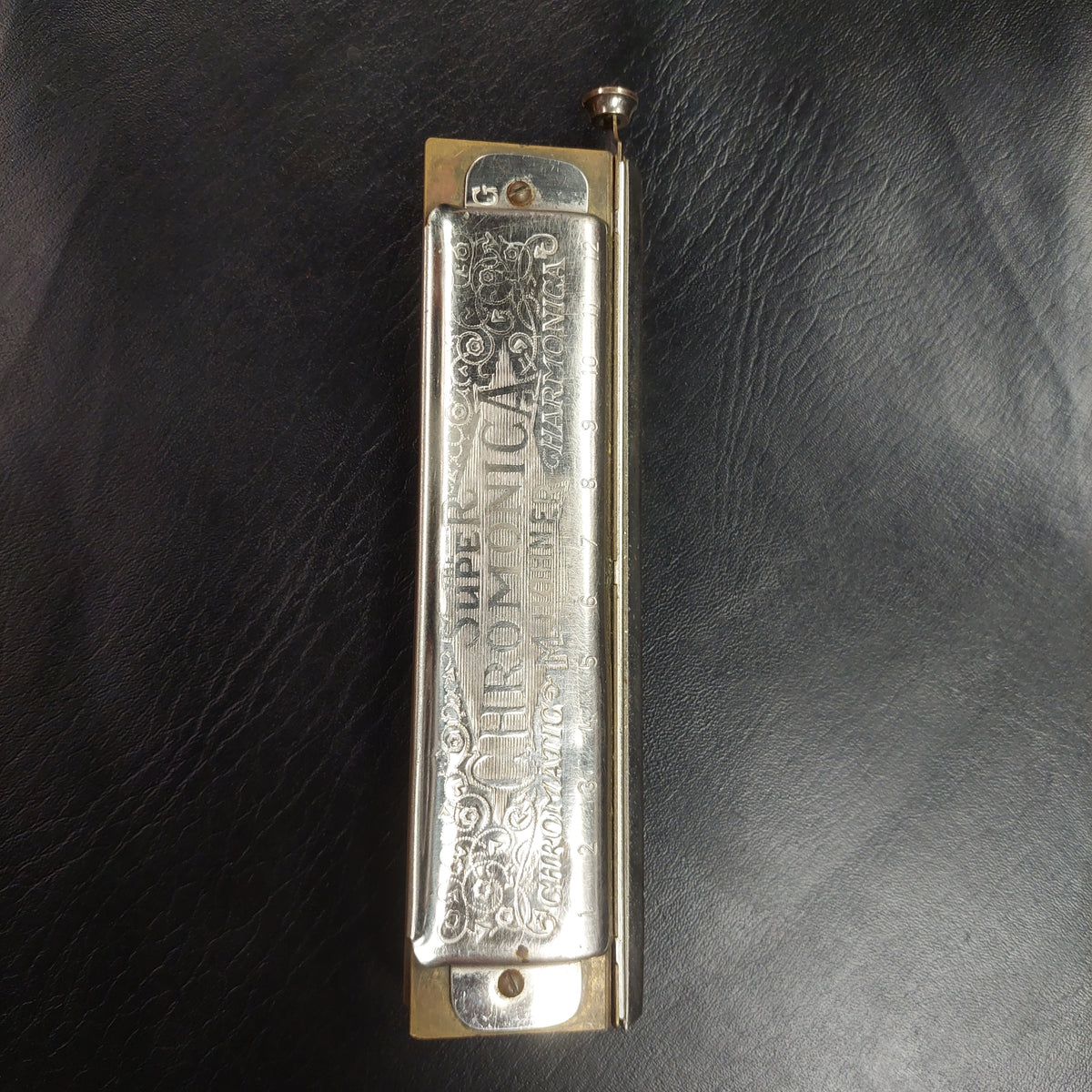 Vintage Hohner The Super Chromonica 12-Hole Chromatic Harmonica Key Of G (USED) "Made In Germany