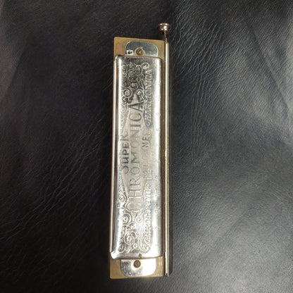 Vintage Hohner The Super Chromonica 12-Hole Chromatic Harmonica Key Of G (USED) "Made In Germany