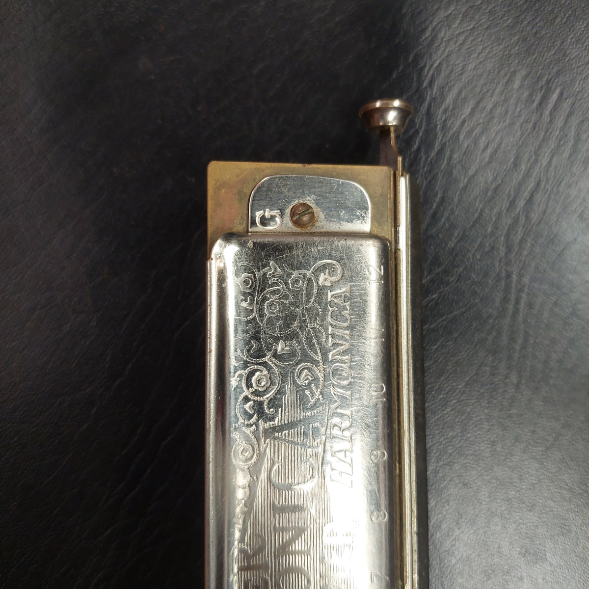 Vintage Hohner The Super Chromonica 12-Hole Chromatic Harmonica Key Of G (USED) "Made In Germany