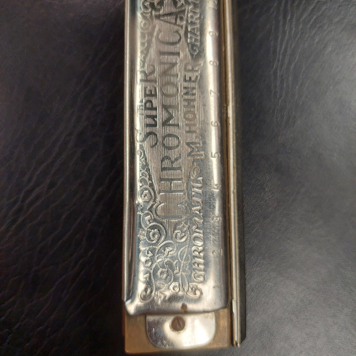 Vintage Hohner The Super Chromonica 12-Hole Chromatic Harmonica Key Of G (USED) "Made In Germany