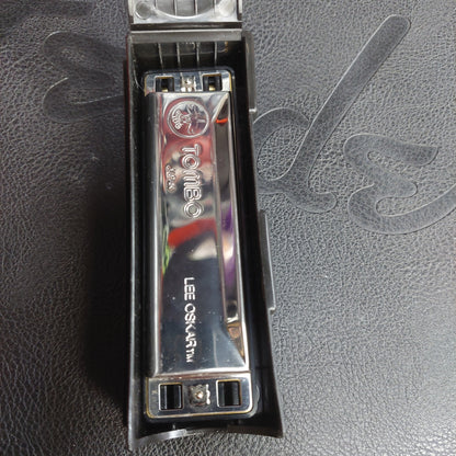 Lee Oskar Harmonica Natural Minor 10-Hole Key of A (USED) "Made In Japan"