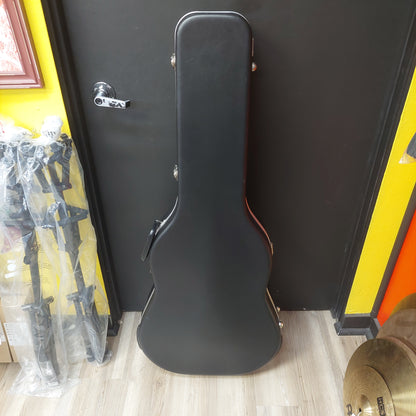 Acoustic Guitar Dreadnought Hard Case - Black (USED) "No Keys Included"