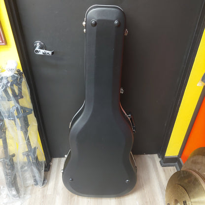 Acoustic Guitar Dreadnought Hard Case - Black (USED) "No Keys Included"