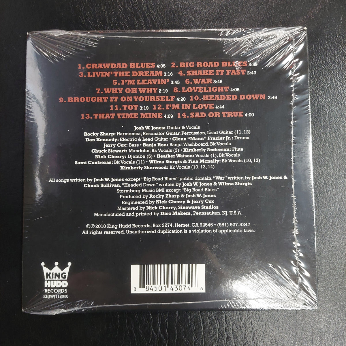 Josh W. Jones With The Blues Crackers - Livin' The Dream CD (NEW)