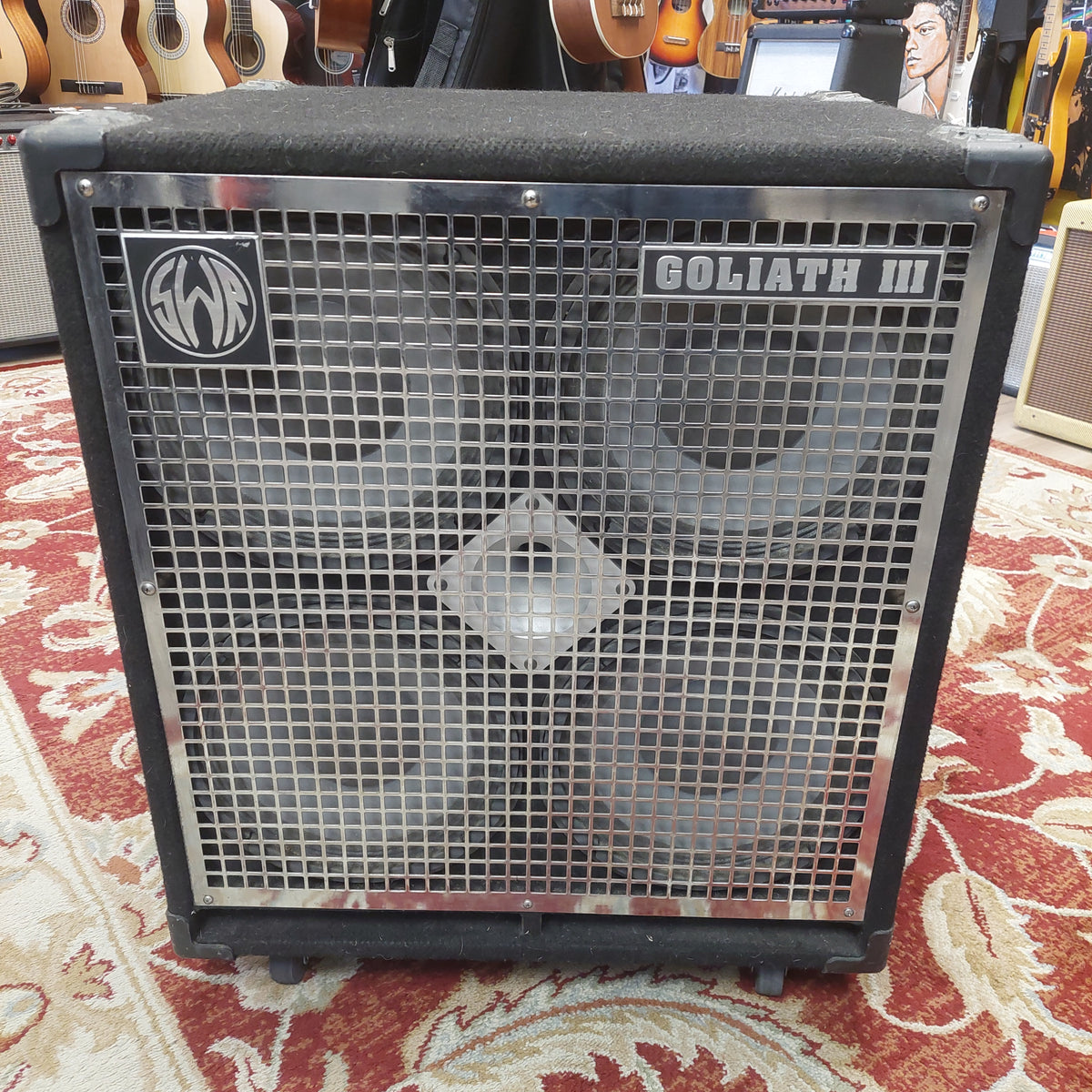 SWR Goliath III Bass Guitar Speaker Cabinet 700-Watt, 4x10" (USED) SN# GLT0209 11816 "Made In USA"