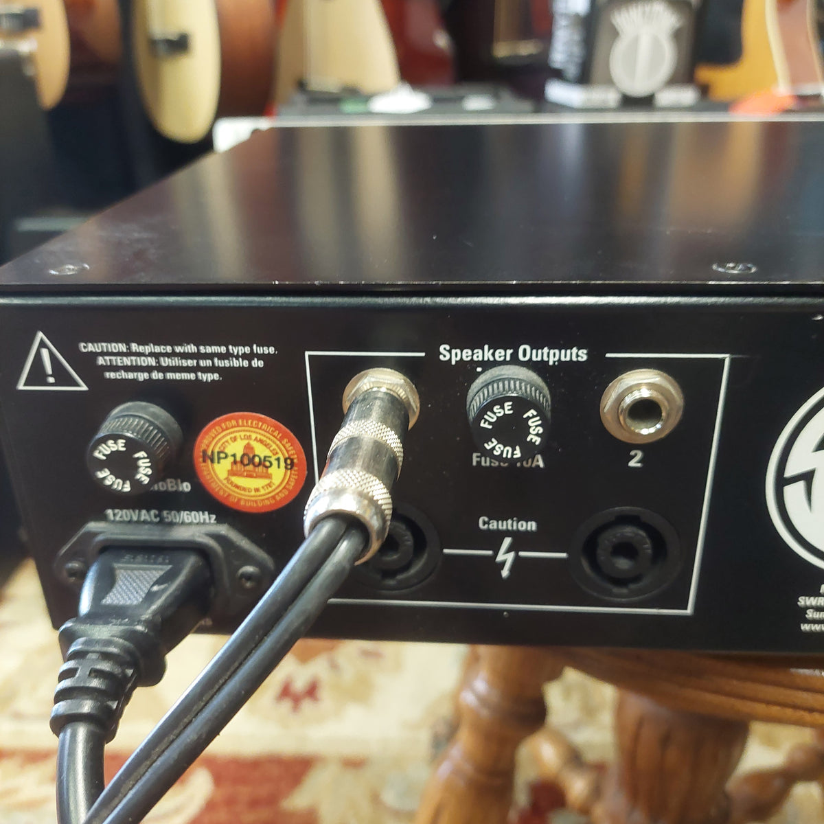 SWR 350X Professional Bass Amplifier Head w/ Power Cable, Speaker Cable, & Subwave Activator Footswitch (USED) SN# TFX0205 1297 "Made In USA"