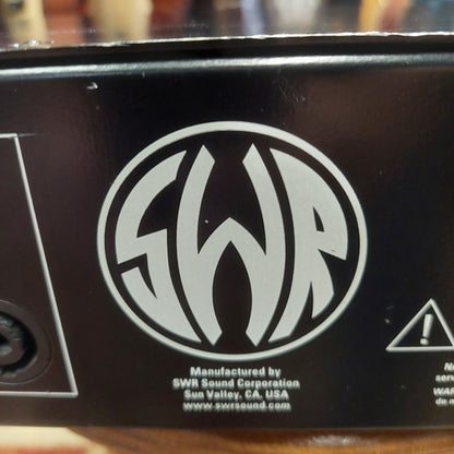 SWR 350X Professional Bass Amplifier Head w/ Power Cable, Speaker Cable, & Subwave Activator Footswitch (USED) SN# TFX0205 1297 "Made In USA"