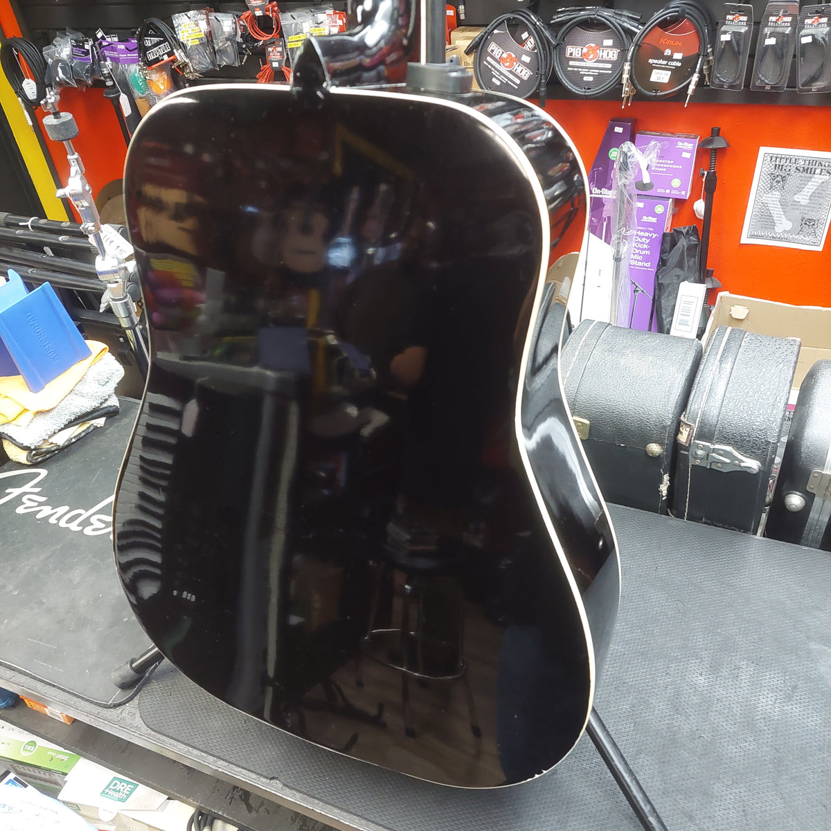 Huntingon GA41 Acoustic Guitar - Black (USED)