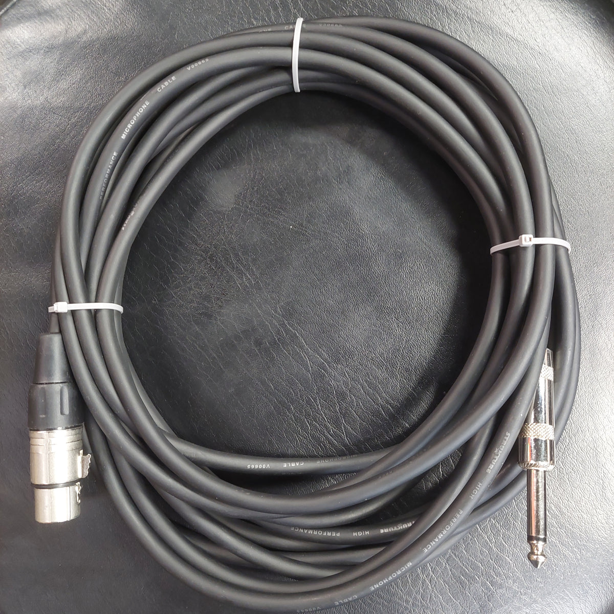 Strukture SMCHZ20 20ft HiZ Microphone Cable (XLR female to 1/4" male) - Black (USED)