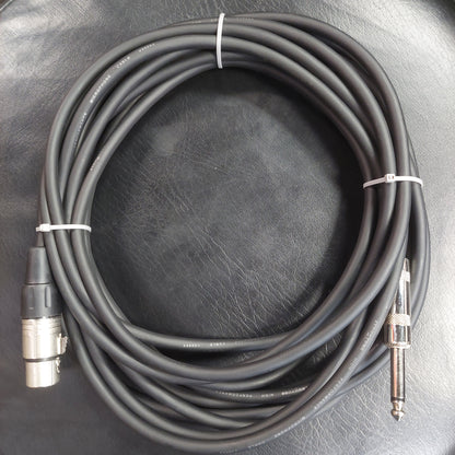Strukture SMCHZ20 20ft HiZ Microphone Cable (XLR female to 1/4" male) - Black (USED)