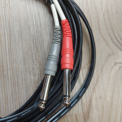 3.5 TRS T0 Dual 1/4" TS Cable - 15 Feet (USED)