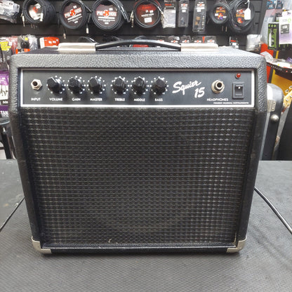1990's Squier 15 Guitar Amplifier 15-Watt, 1x8" (USED) SN# 15210008