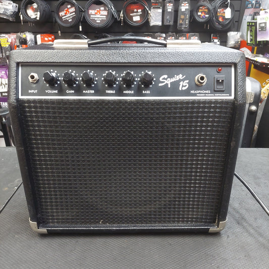 1990's Squier 15 Guitar Amplifier 15-Watt, 1x8" (USED) SN# 15210008